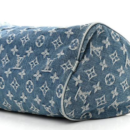 Louis Vuitton Monogram Denim Neo Speedy Blue 10 of 19