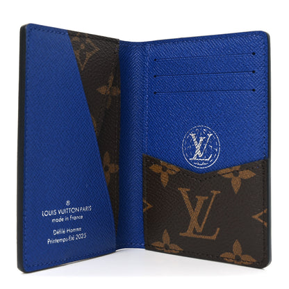Louis Vuitton Damier Heritage Pocket Organizer Blue Green 5 of 6