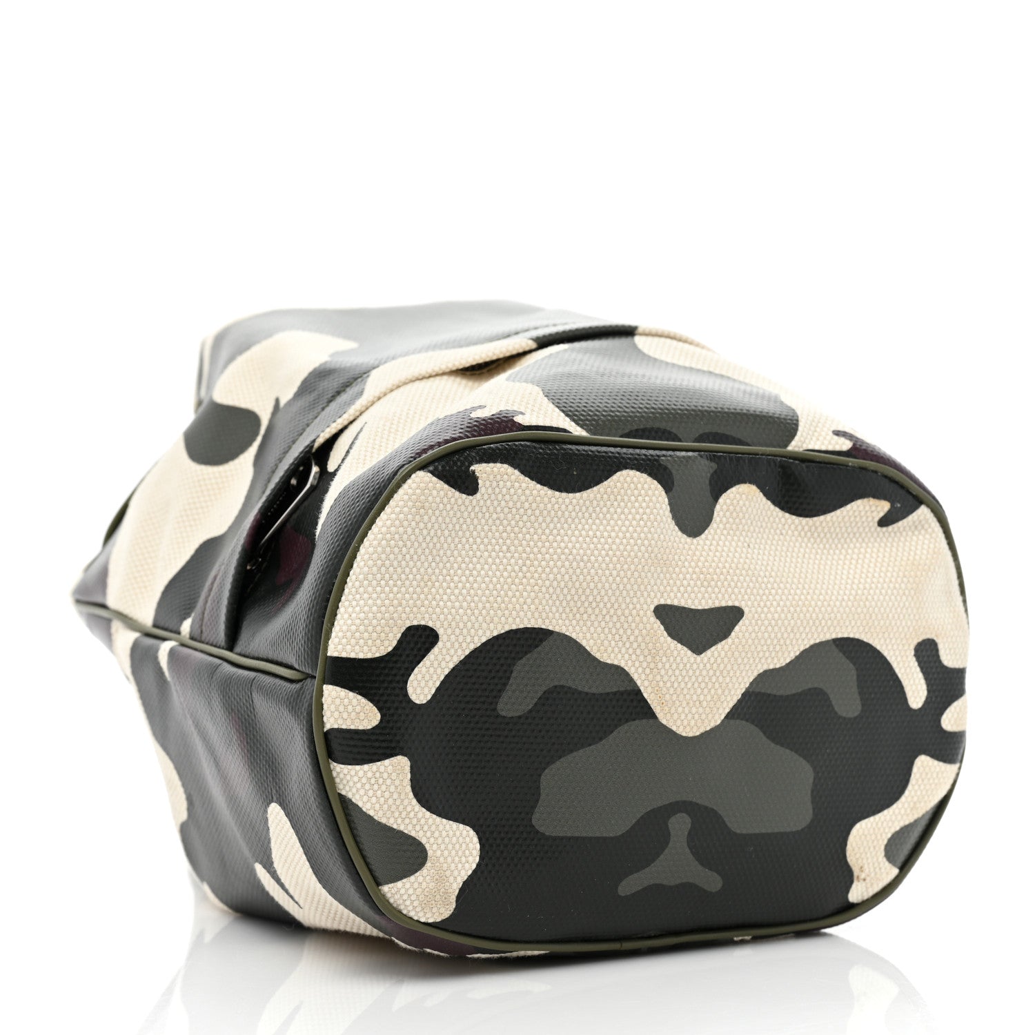 Burberry Coated Canvas Camouflage Print Phoebe Drawcord Pouch Multicolor 3 of 15
