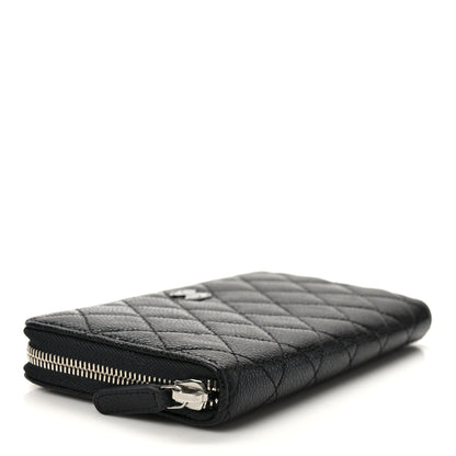 Chanel Caviar Quilted Incognito Large Gusset Zip Around Wallet Black 4 of 8