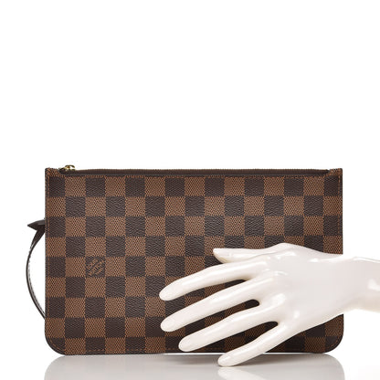 Louis Vuitton Damier Ebene Neverfull MM GM Pochette 2 of 8