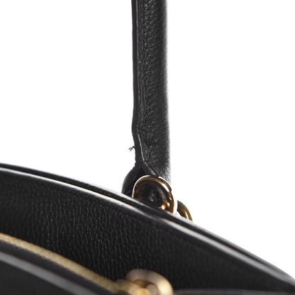 Louis Vuitton Calfskin City Steamer MM Kaki Black 10 of 14