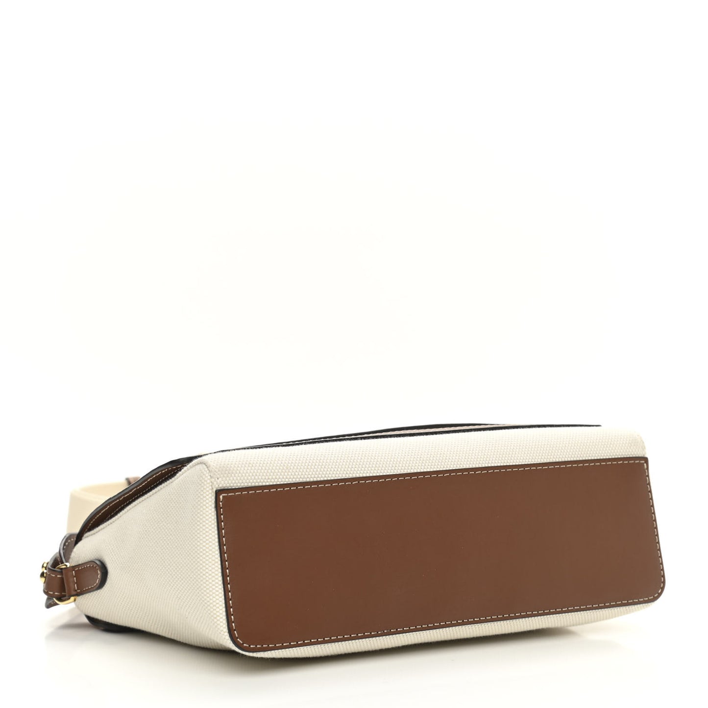 Canvas Horseferry Print Note Crossbody Bag Natural Tan