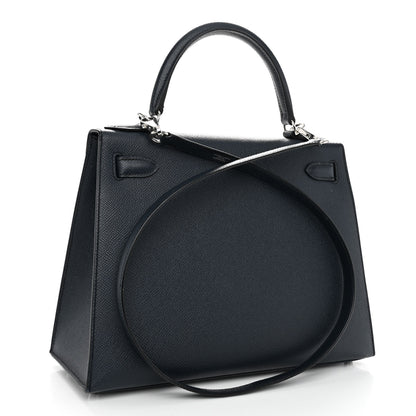 Hermes Epsom Kelly Sellier 28 Bleu Indigo 3 of 10