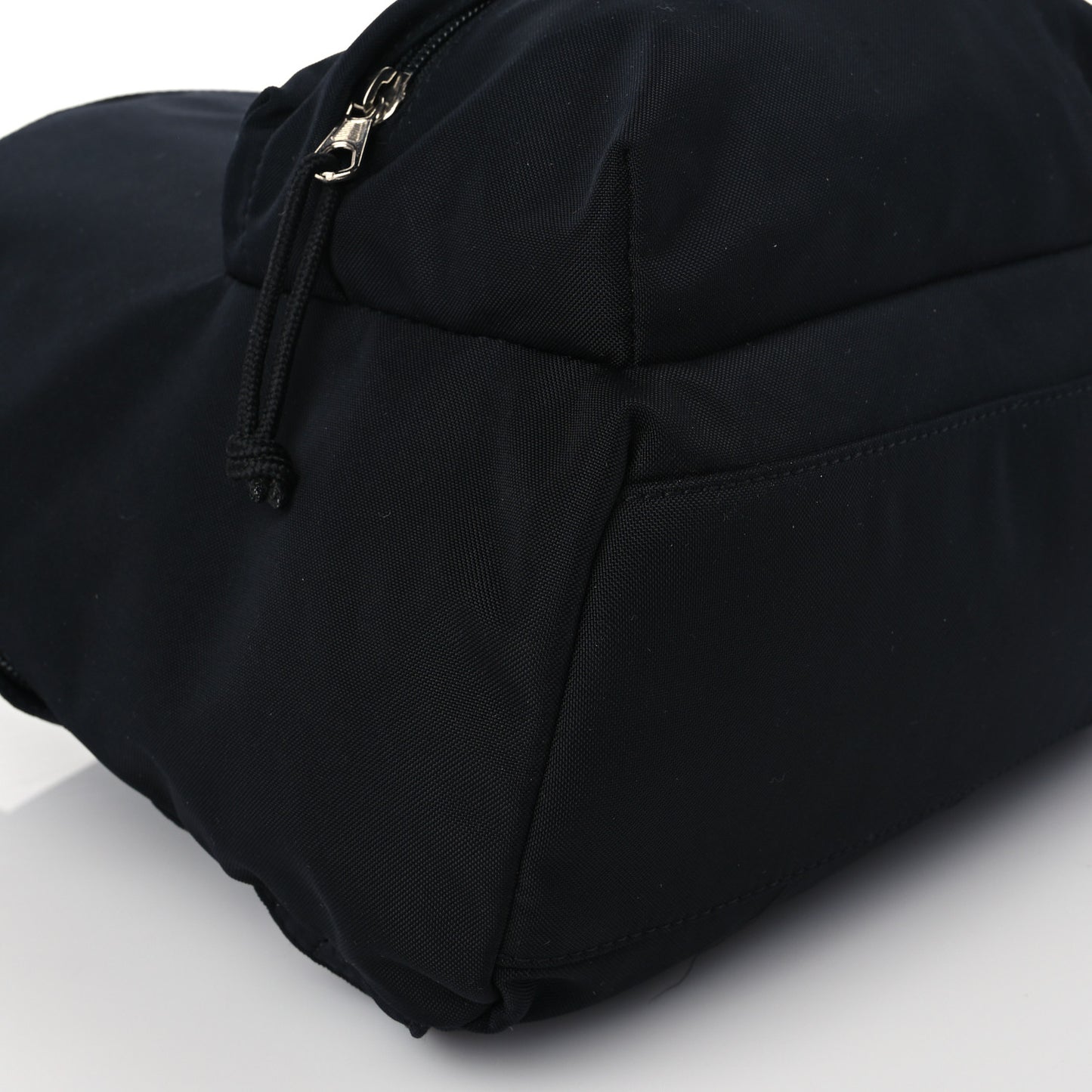 Sport Nylon Logo Embroidered S Wheel Backpack Black