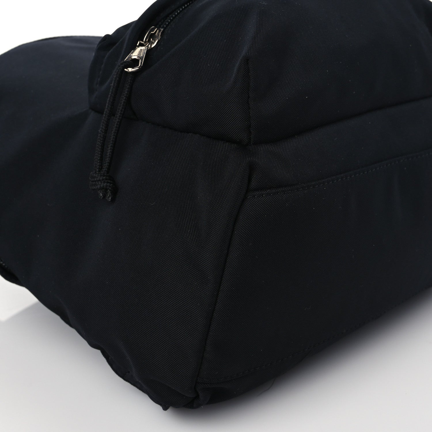 Balenciaga Sport Nylon Logo Embroidered S Wheel Backpack Black 7 of 8