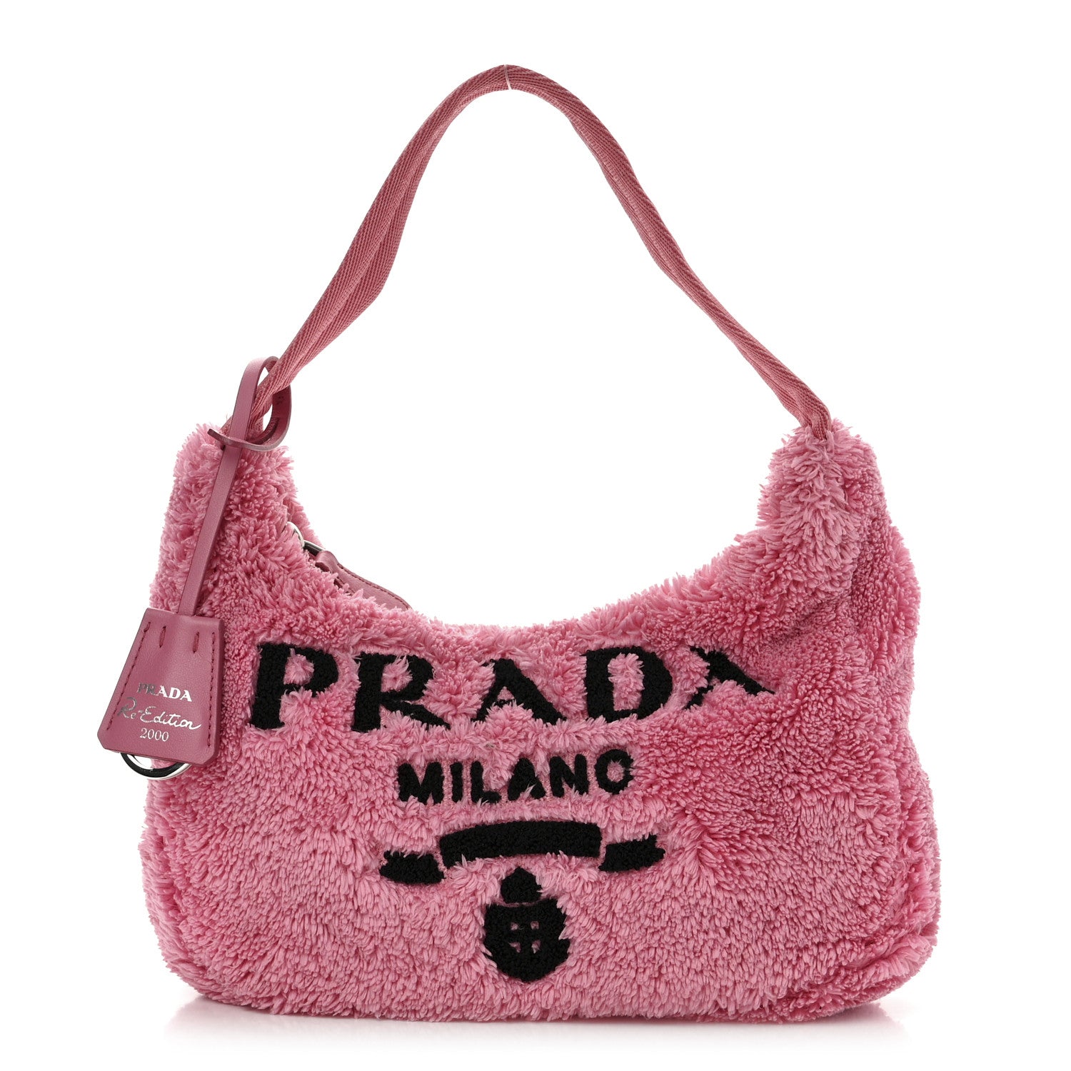 Prada Terry Cloth Mini Re-Edition 2000 Bag Petalo Black 1 of 11