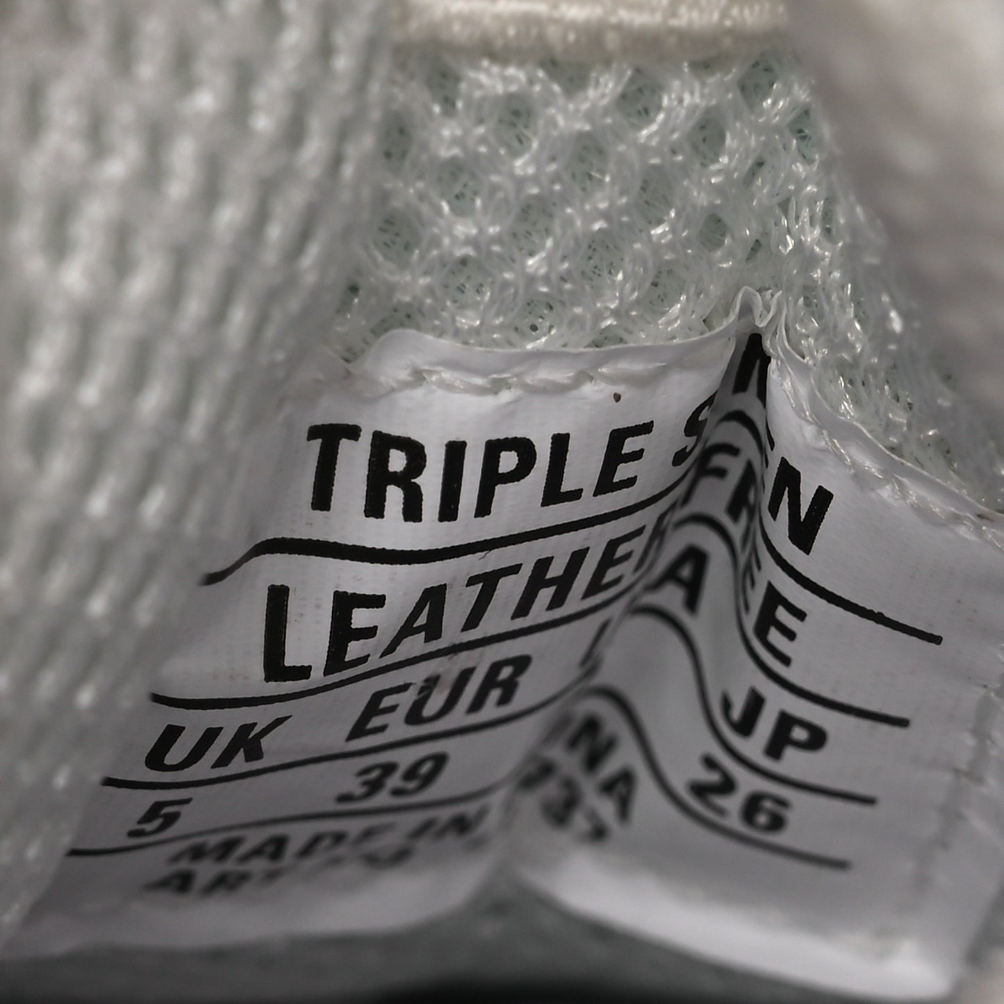 Technical Fabric Allover Logo Womens Triple S Sneakers 39 White Black