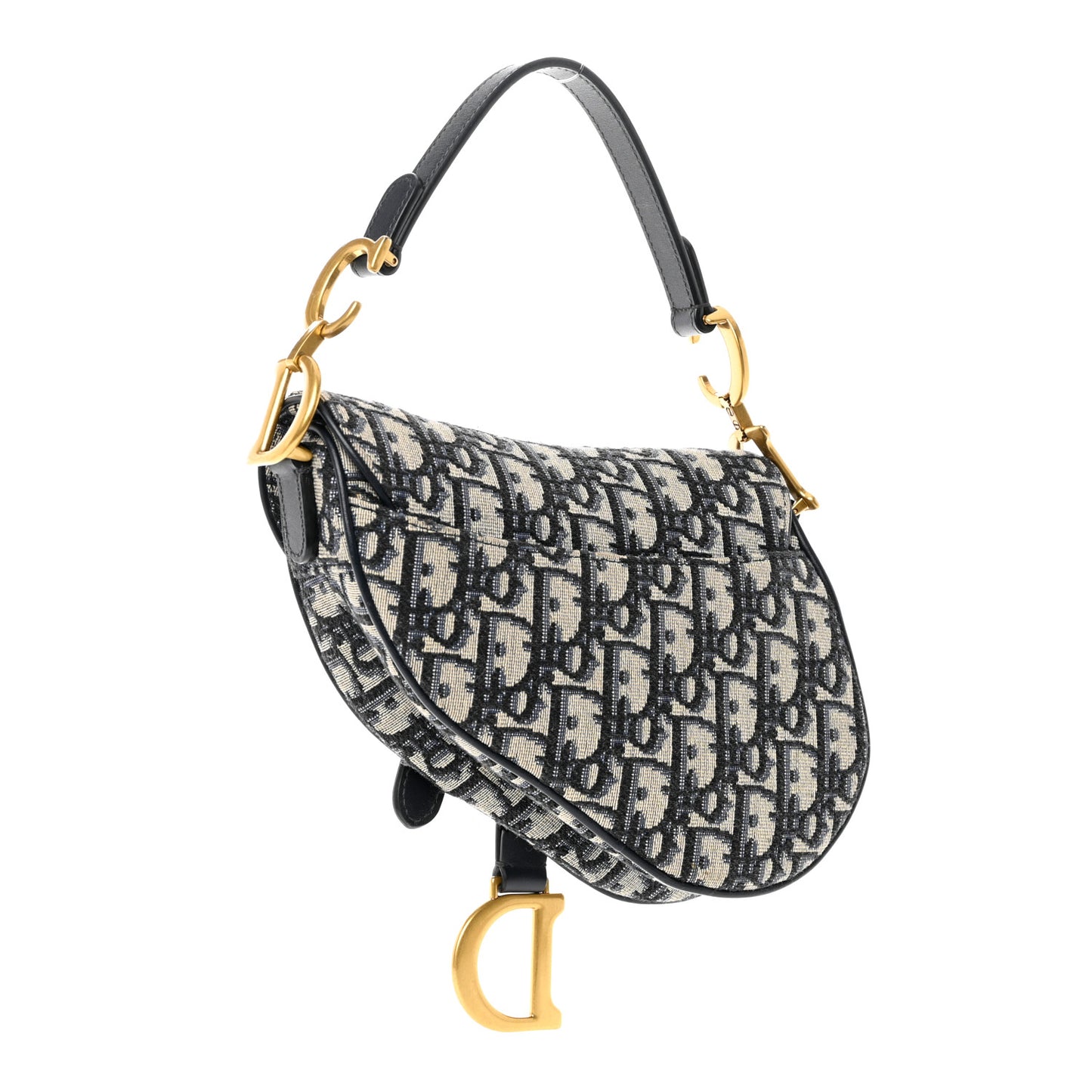 Oblique Mini Saddle Bag Blue