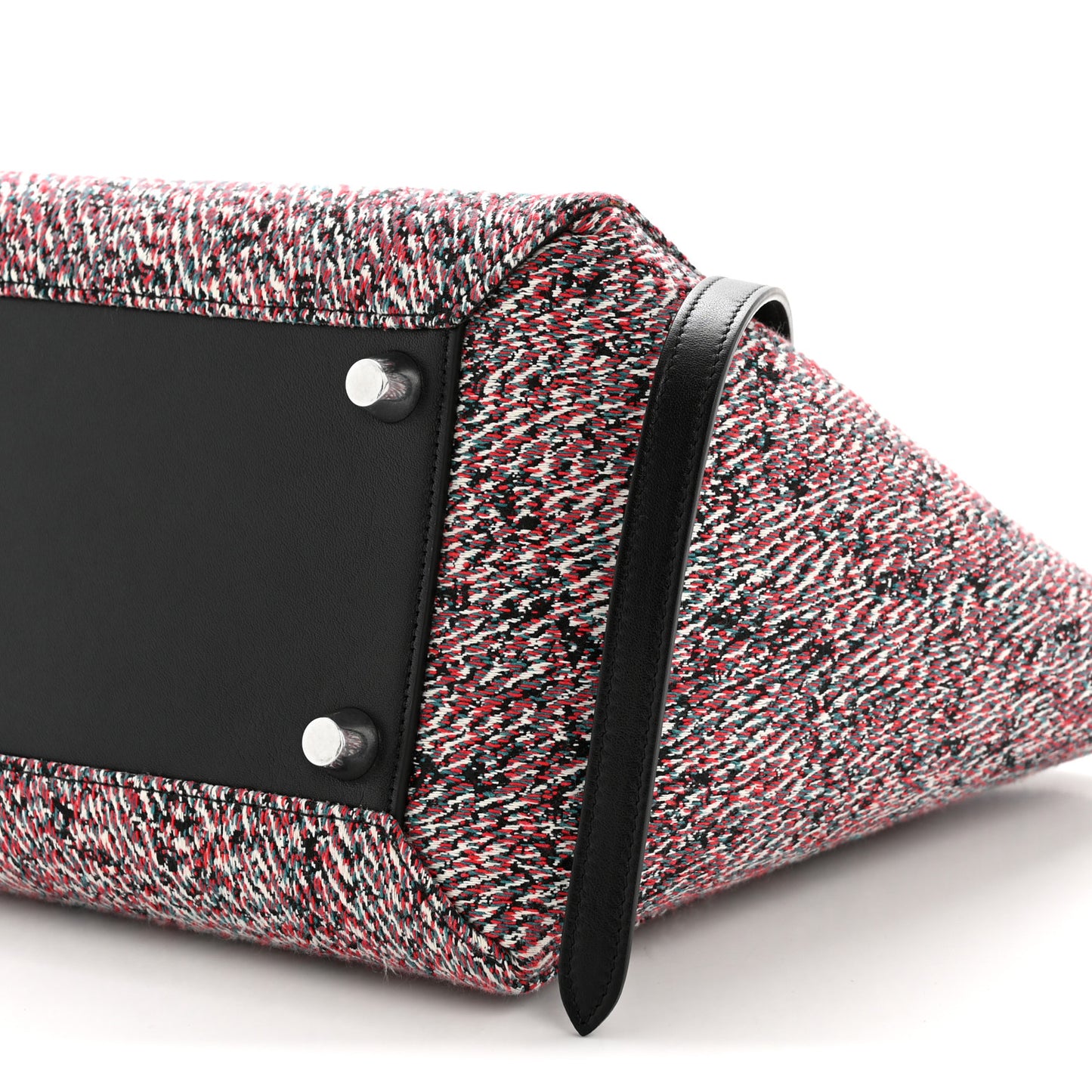 Tweed Calfskin Small Belt Bag Black Multicolor