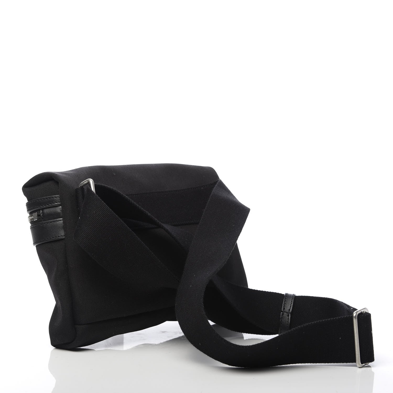 Saint Laurent Canvas Calfskin City Belt Bag Black 3 of 10