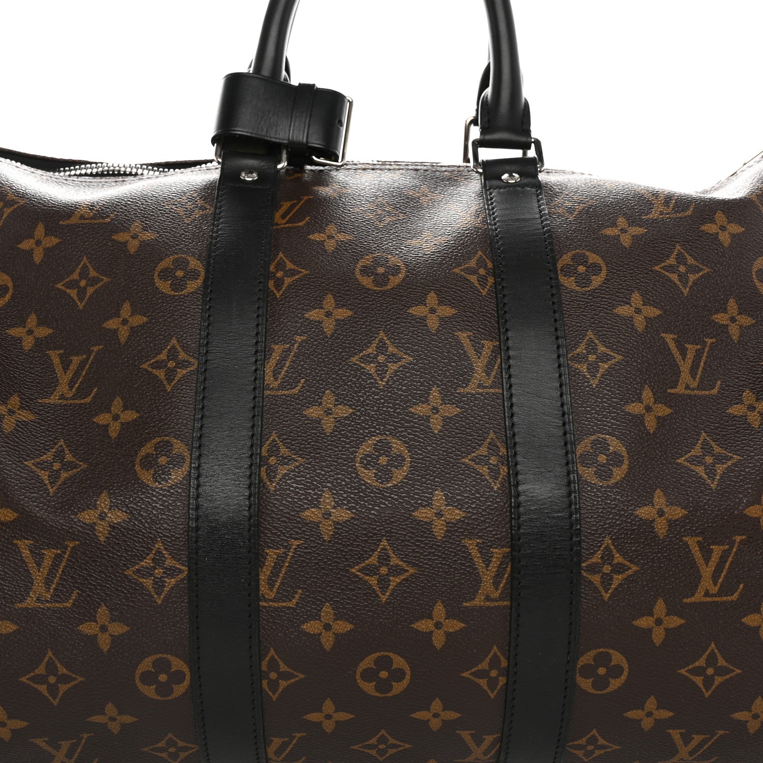 Louis Vuitton Monogram Macassar Keepall Bandouliere 45 6 of 11
