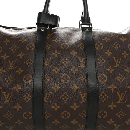 Louis Vuitton Monogram Macassar Keepall Bandouliere 45 6 of 11
