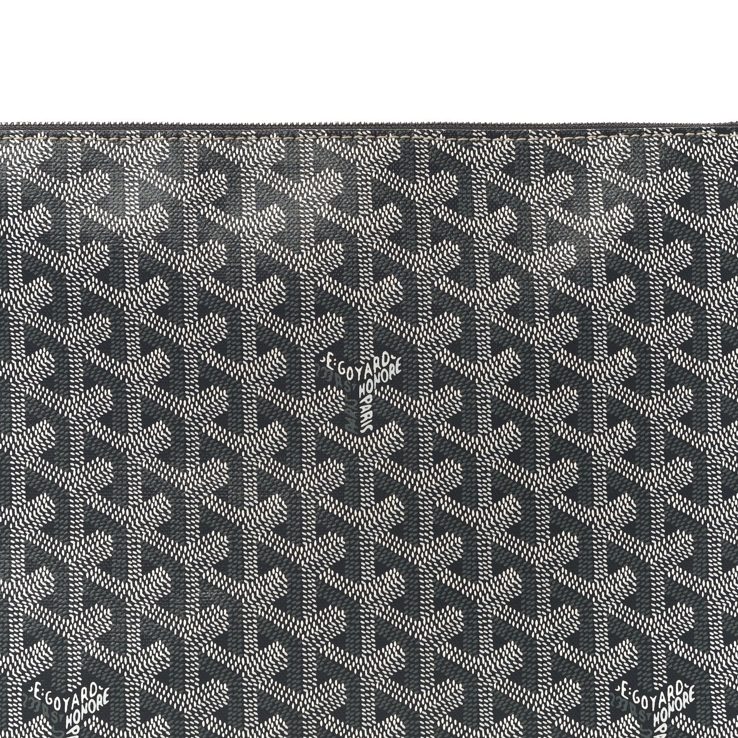 Goyard Goyardine Senat Pochette MM Grey 7 of 10