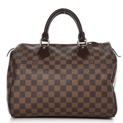 Louis Vuitton Damier Ebene Speedy 30 1 of 19