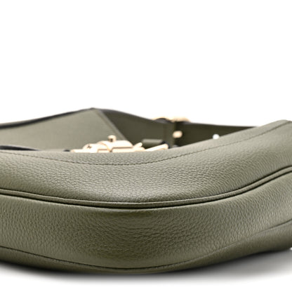 Gucci Grand Prix Calfskin Web Medium Jackie 1961 Hobo Dark Green 9 of 10