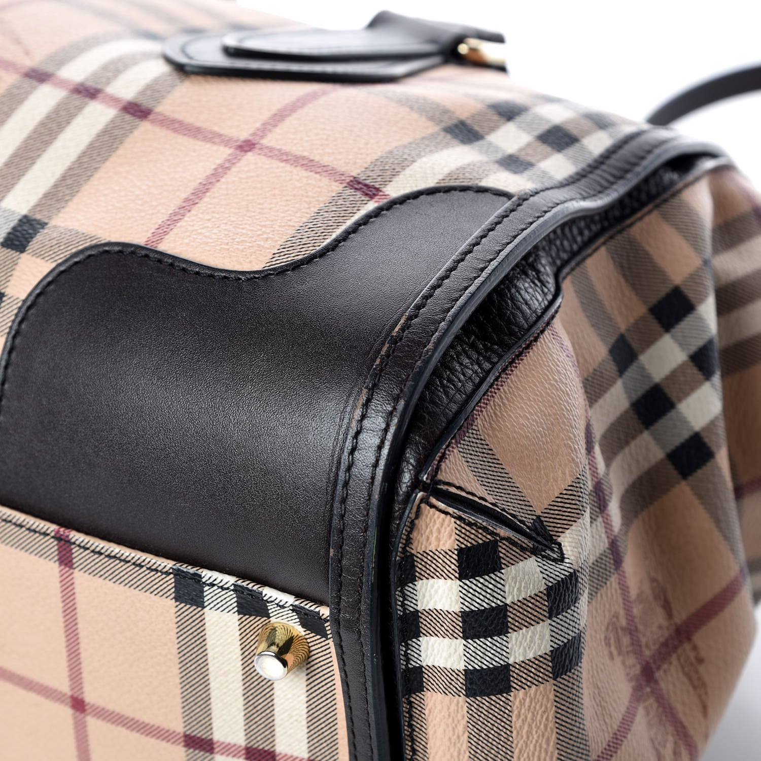 Burberry Haymarket Check Small Gladstone Chocolate 13 of 17