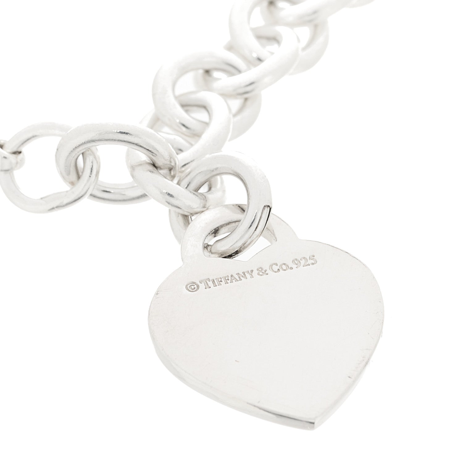 Tiffany Sterling Silver Return to Tiffany Heart Tag Charm Bracelet 3 of 4