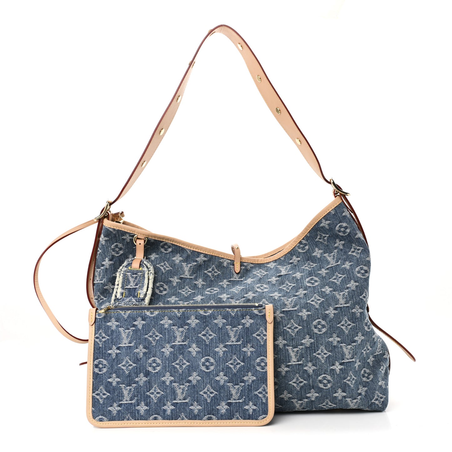 Monogram Denim CarryAll MM Blue