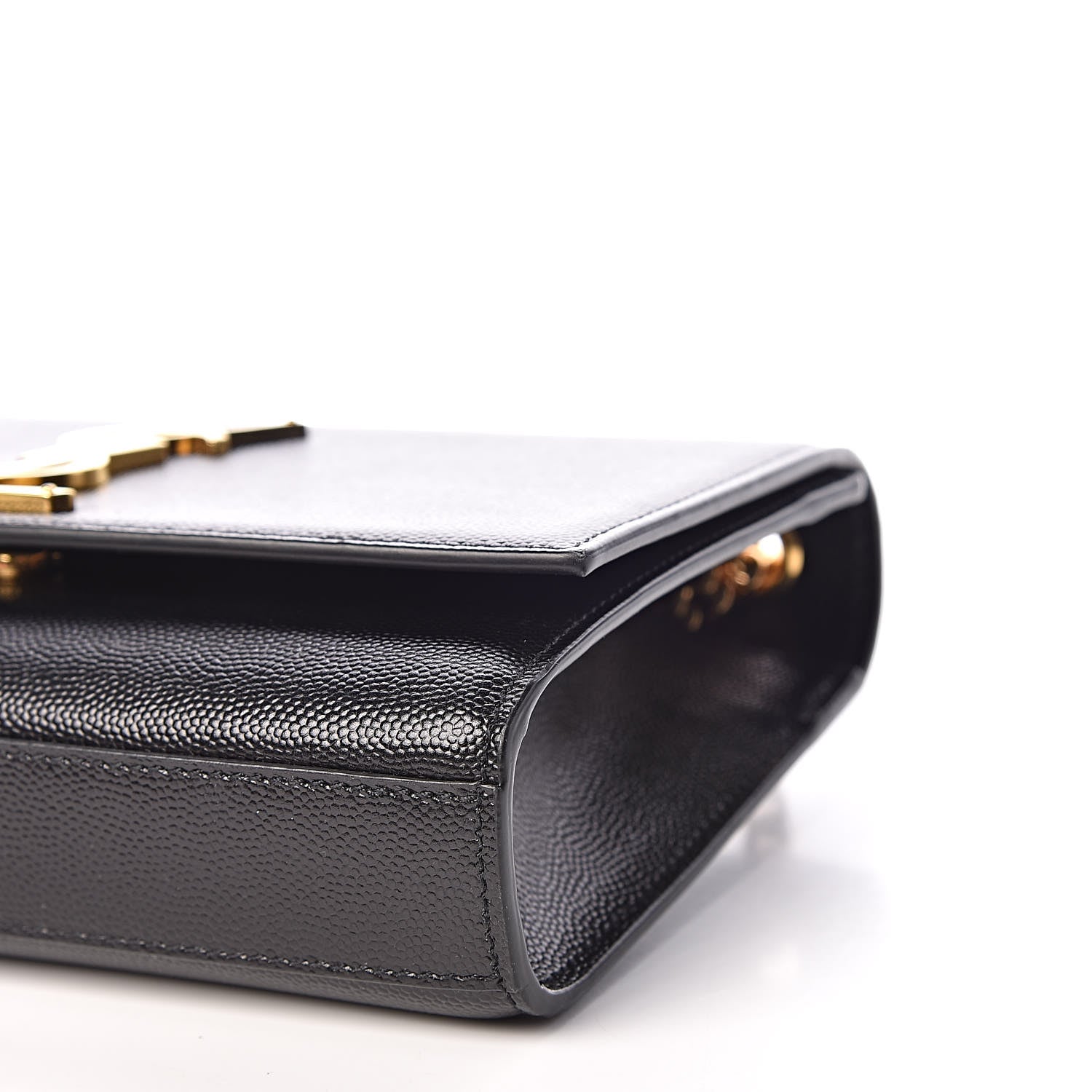 Saint Laurent Grain De Poudre Small Monogram Kate Satchel Black 6 of 10