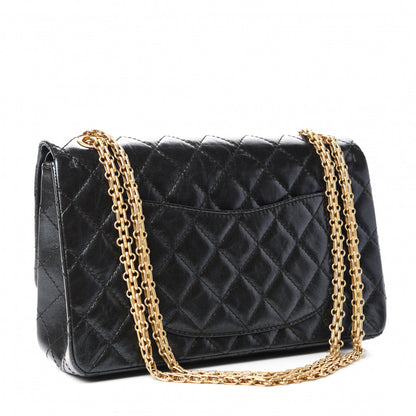 Chanel Glittered Aged Calfskin Quilted 2.55 Reissue 226 Flap Black 3 of 11