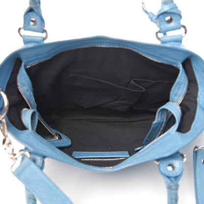 Balenciaga Agneau Giant 12 Silver Hardware Town Bleu Indigo 4 of 15
