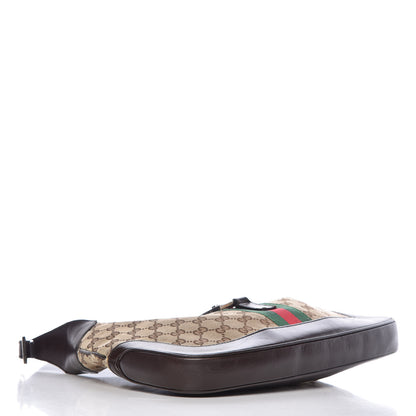 Gucci Monogram Web Jackie O Hobo Dark Brown 4 of 19