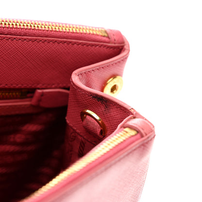 Prada Saffiano Lux Medium Tote Peonia 9 of 12