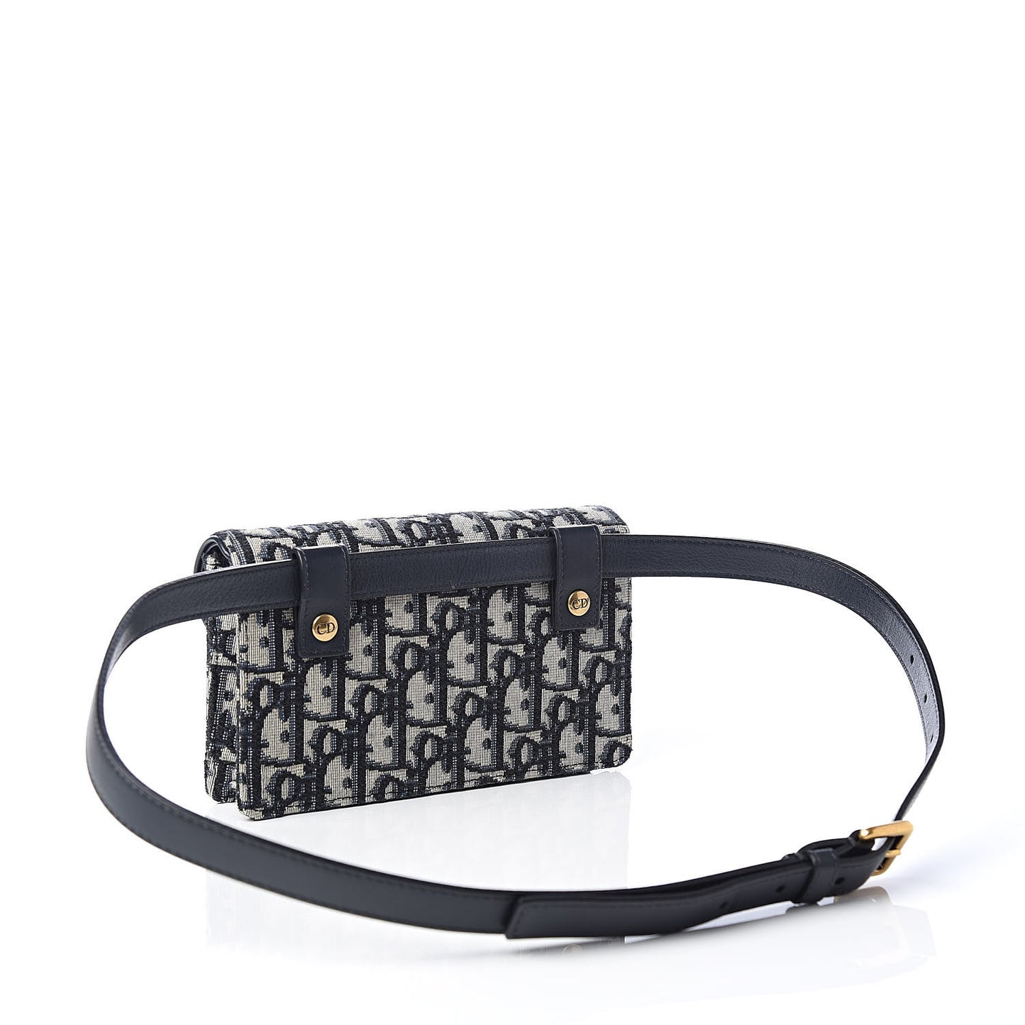 Oblique Saddle Belt Bag Blue