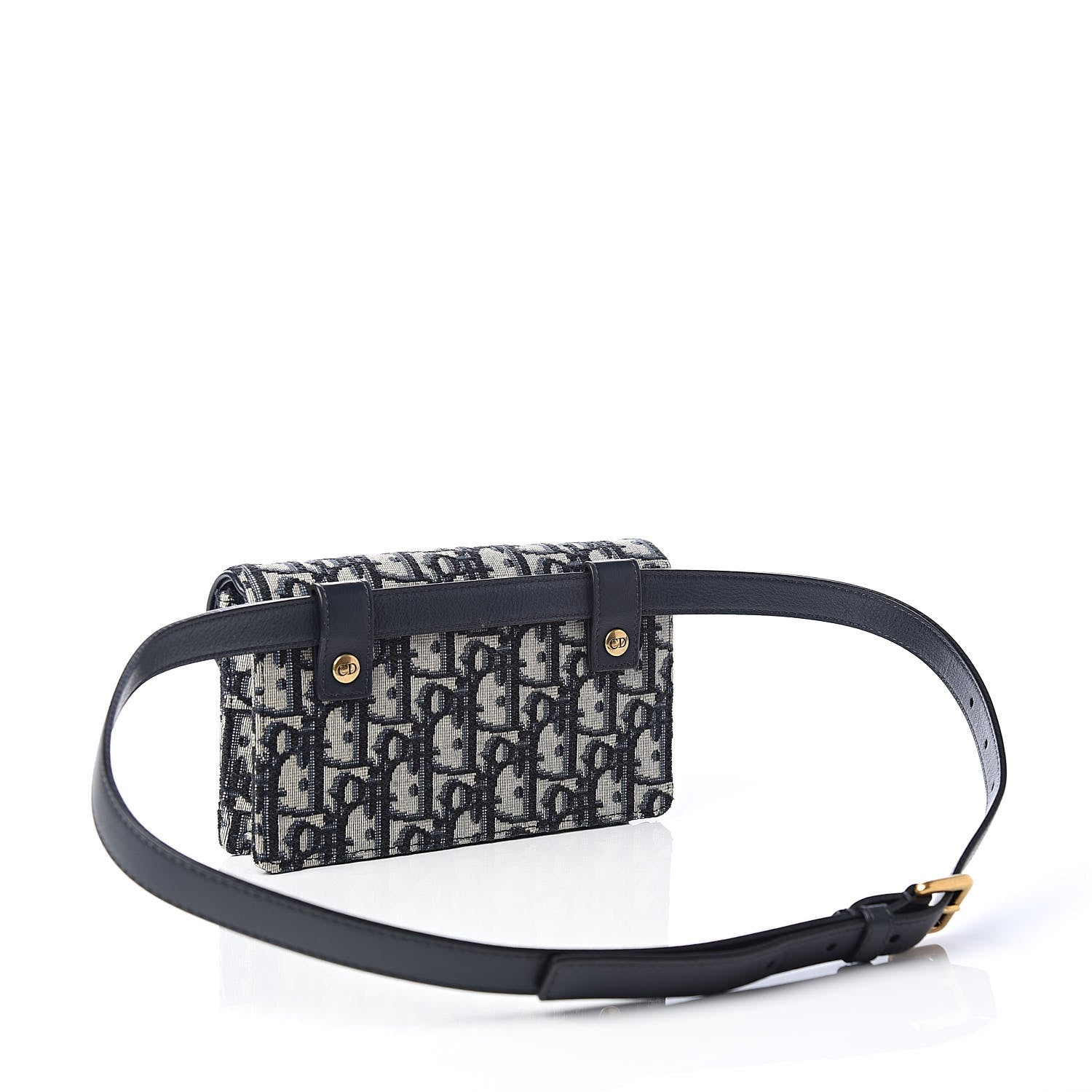 Christian Dior Oblique Saddle Belt Bag Blue 3 of 11