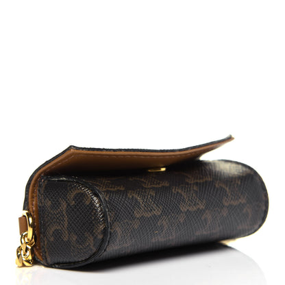 Celine Triomphe Canvas Lipstick Case Black 3 of 9