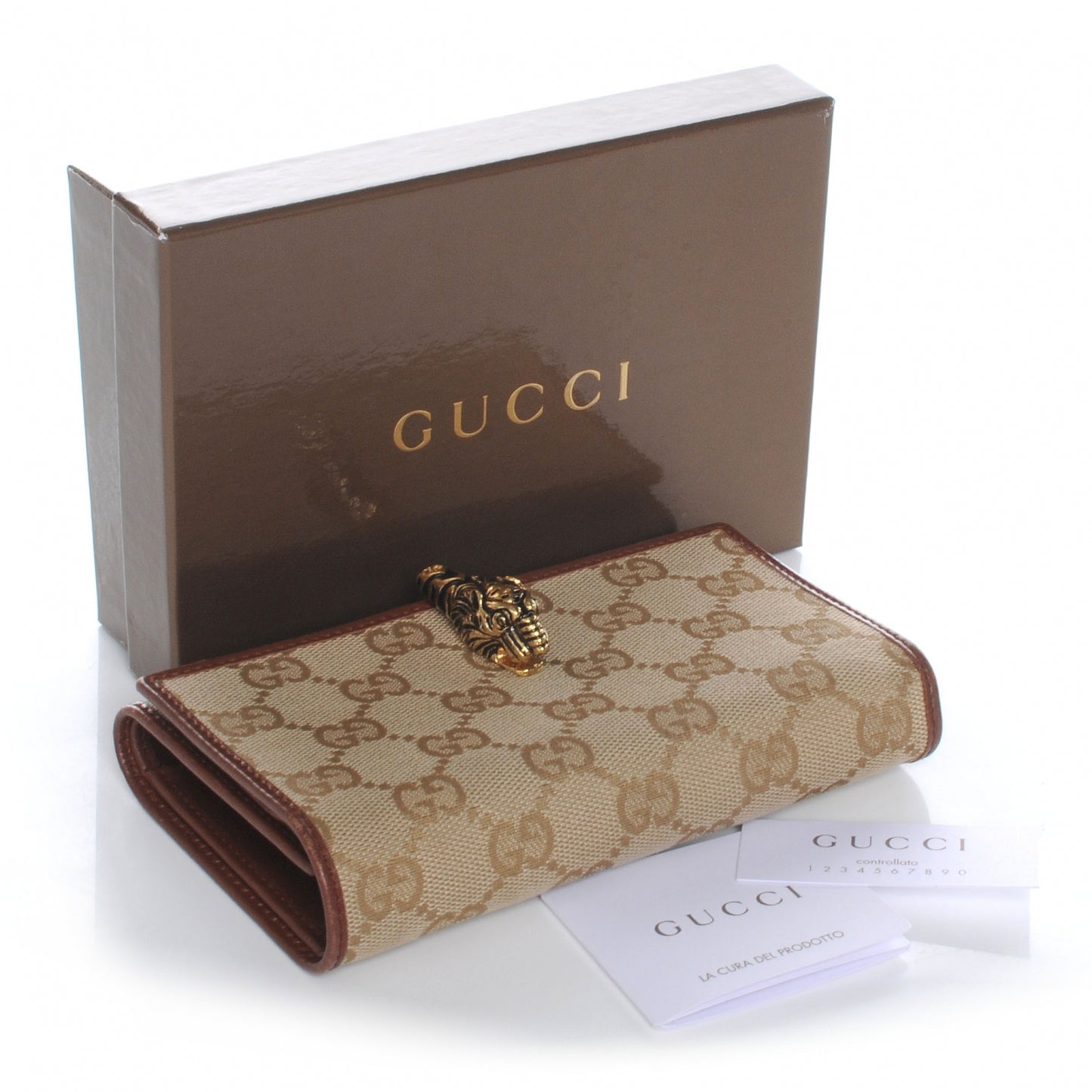 Monogram Tiger Head Compact Wallet