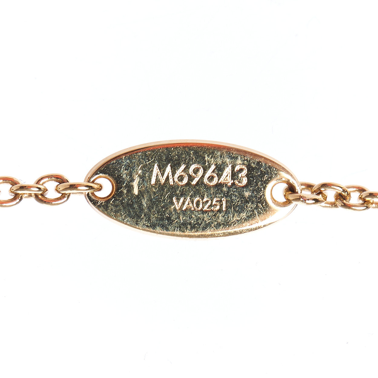 Metal L to V Necklace Gold Silver