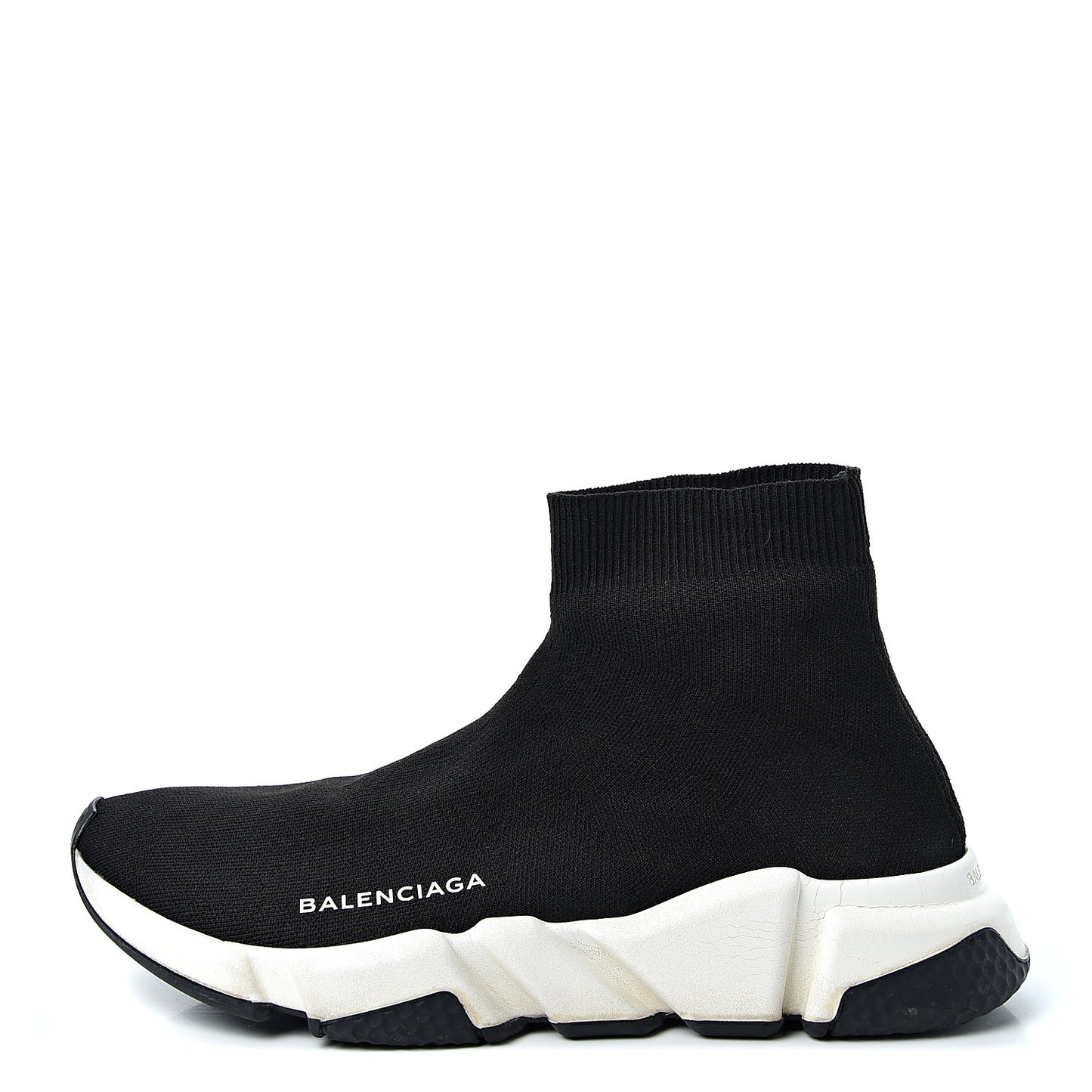 Neoprene Knit Womens Speed Sneakers 39 Black White