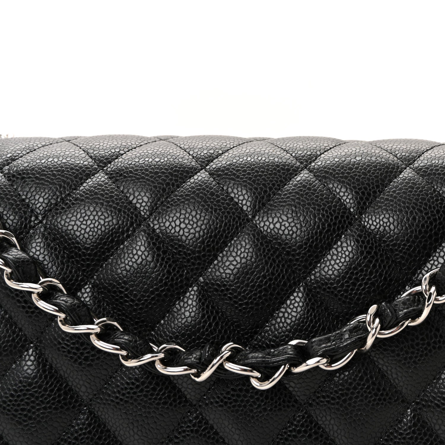 Chanel Caviar Quilted Jumbo Double Flap Black 8 of 10