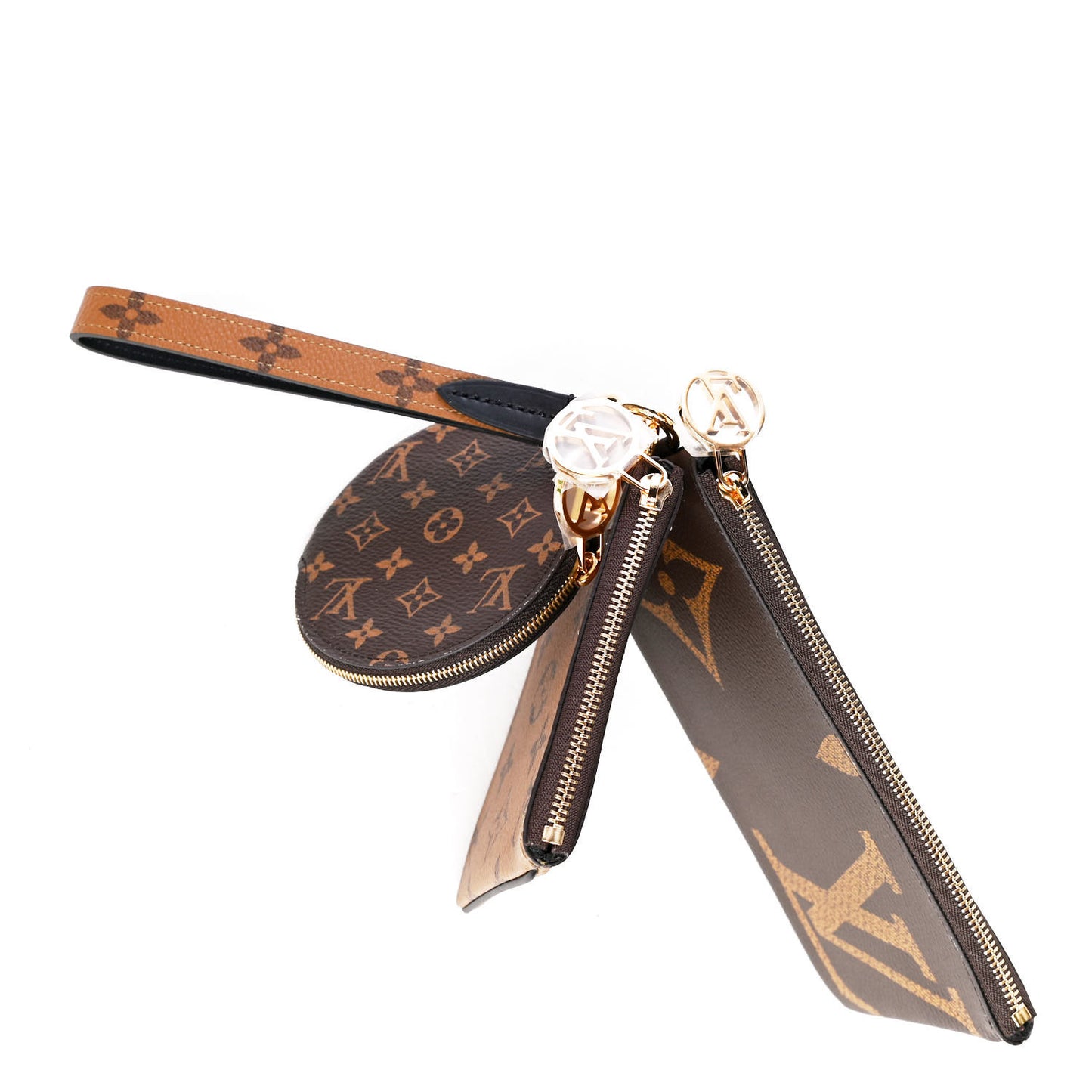 Reverse Monogram Giant Trio Pouch