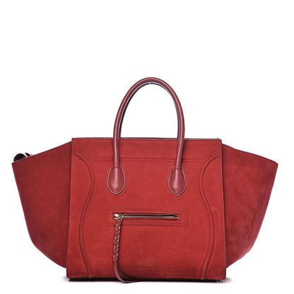 Celine Nubuck Medium Phantom Luggage Red 1 of 20