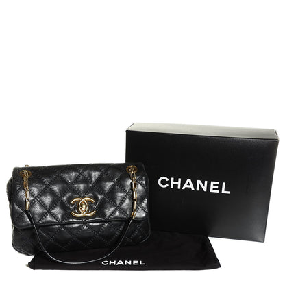 Chanel Calfskin Quilted Retro Chain Flap Black 5 of 9