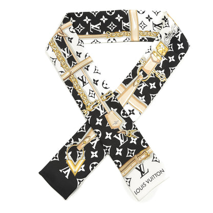 Louis Vuitton Silk Monogram Confidential Bandeau Black 1 of 3