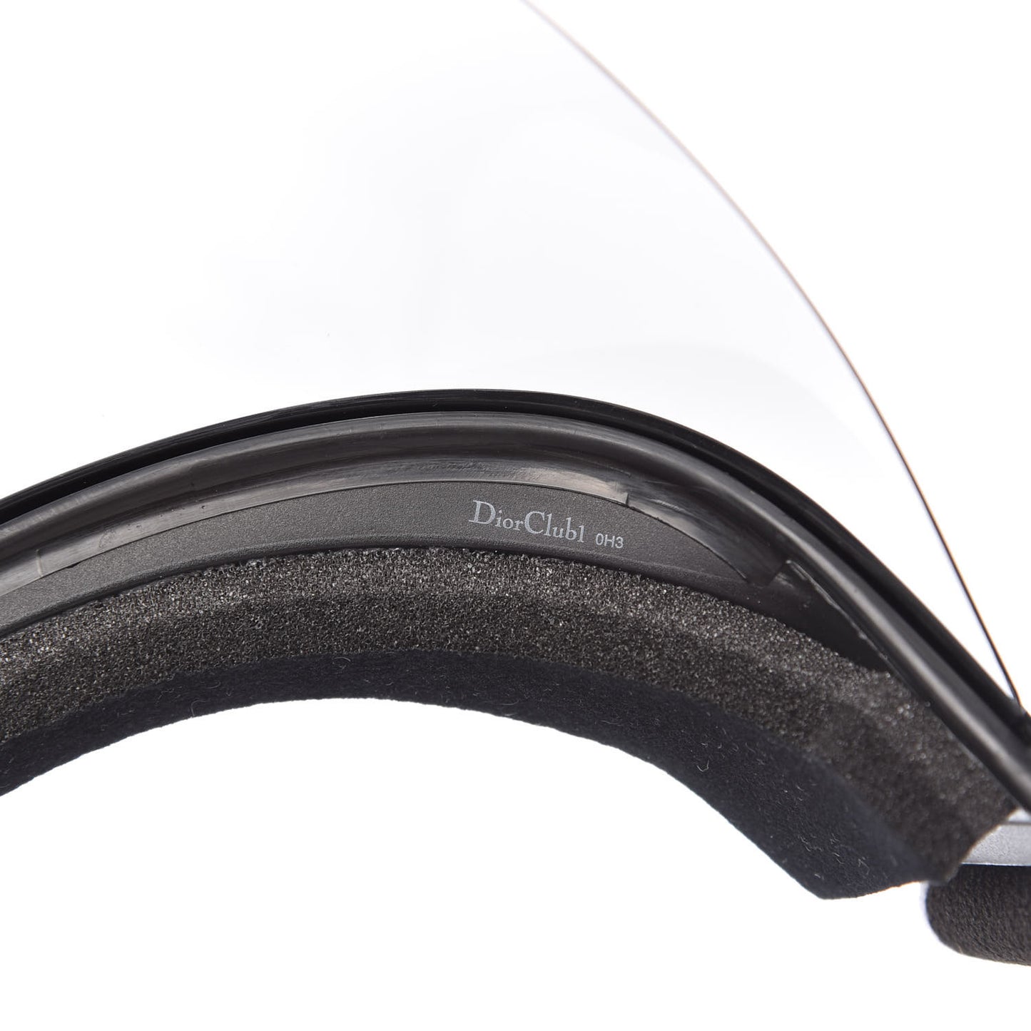 Mirrored DiorClub1 Sun Visor Black