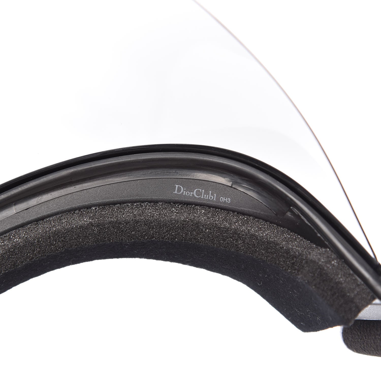 Christian Dior Mirrored DiorClub1 Sun Visor Black 9 of 10