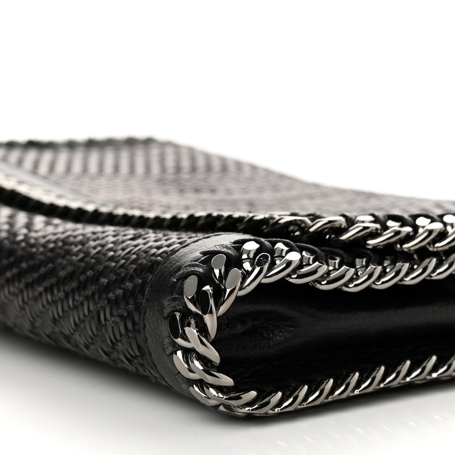 Stella McCartney Braided Falabella Clutch Black 9 of 13