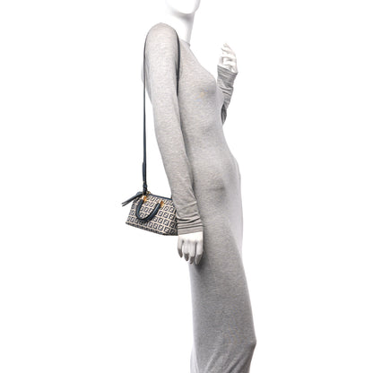 Fendi Vitello Grace Jacquard FF Mini By The Way Top Handle Boston Bag Tempest Panna 2 of 11