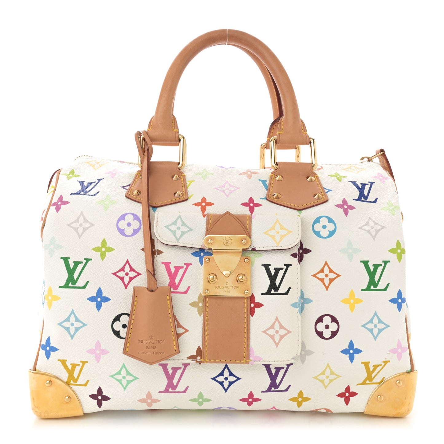 Monogram Multicolor Speedy 30 White