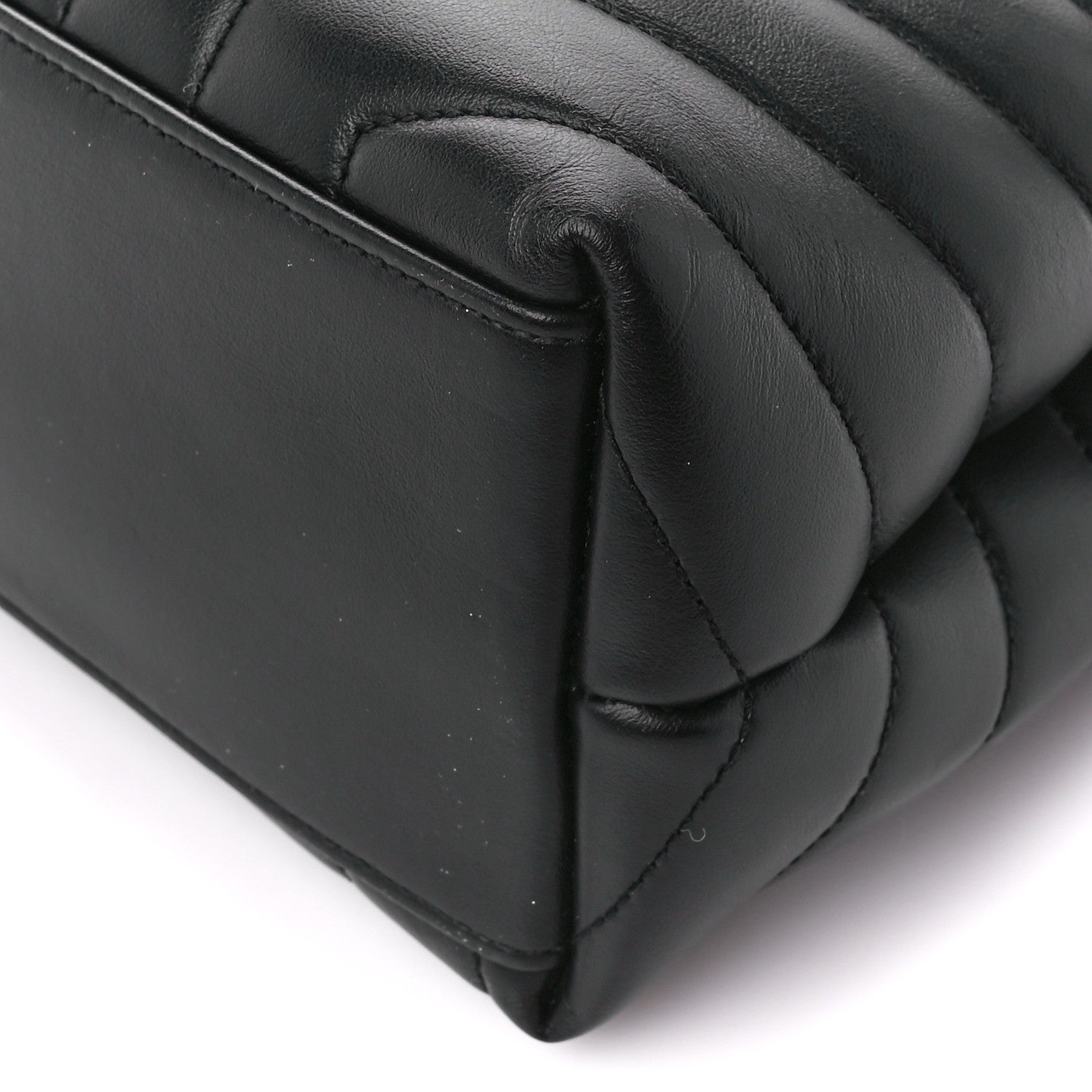 Saint Laurent Calfskin Y Quilted Monogram Monochrome Medium Loulou Chain Satchel Black 12 of 12
