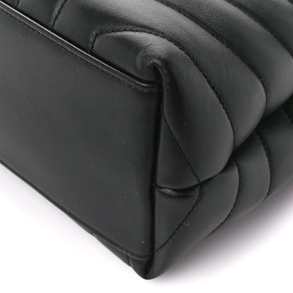 Saint Laurent Calfskin Y Quilted Monogram Monochrome Medium Loulou Chain Satchel Black 12 of 12