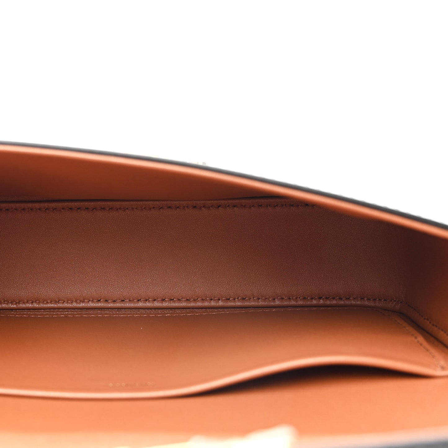 Canvas Calfskin Triomphe Shoulder Bag Tan