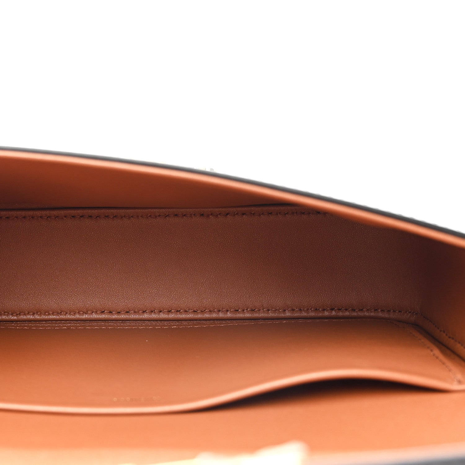 Celine Canvas Calfskin Triomphe Shoulder Bag Tan 5 of 11