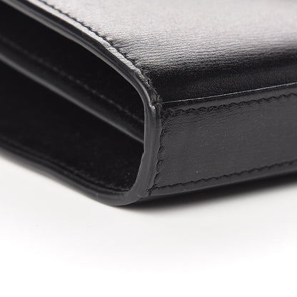 Saint Laurent Smooth Calfskin Monogram Sulpice Chain Wallet Black 9 of 10