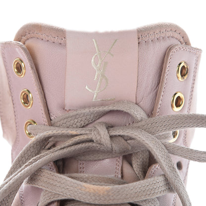 Saint Laurent Suede High Top Sneakers 39.5 Pink 11 of 16